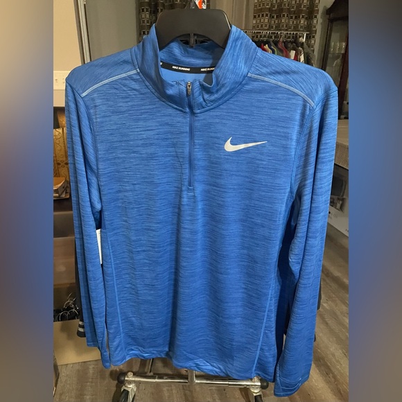 Nike Pacer 1/4 Zip Running Long Sleeve Pullover Blue Men’s Large NWT - Picture 2 of 10